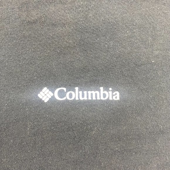 Columbia Sportswear Shirt Men Medium M Black Cotton Graphic Print Activewear Tee - Picture 4 of 9